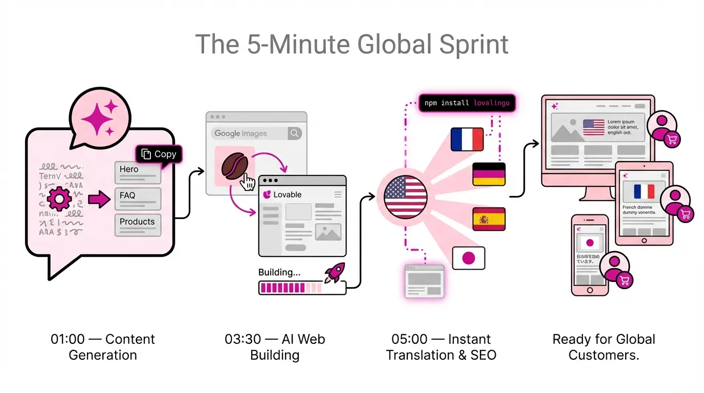How to Create and Translate a Website in 5 Minutes to Get Customers — Lovalingo use case