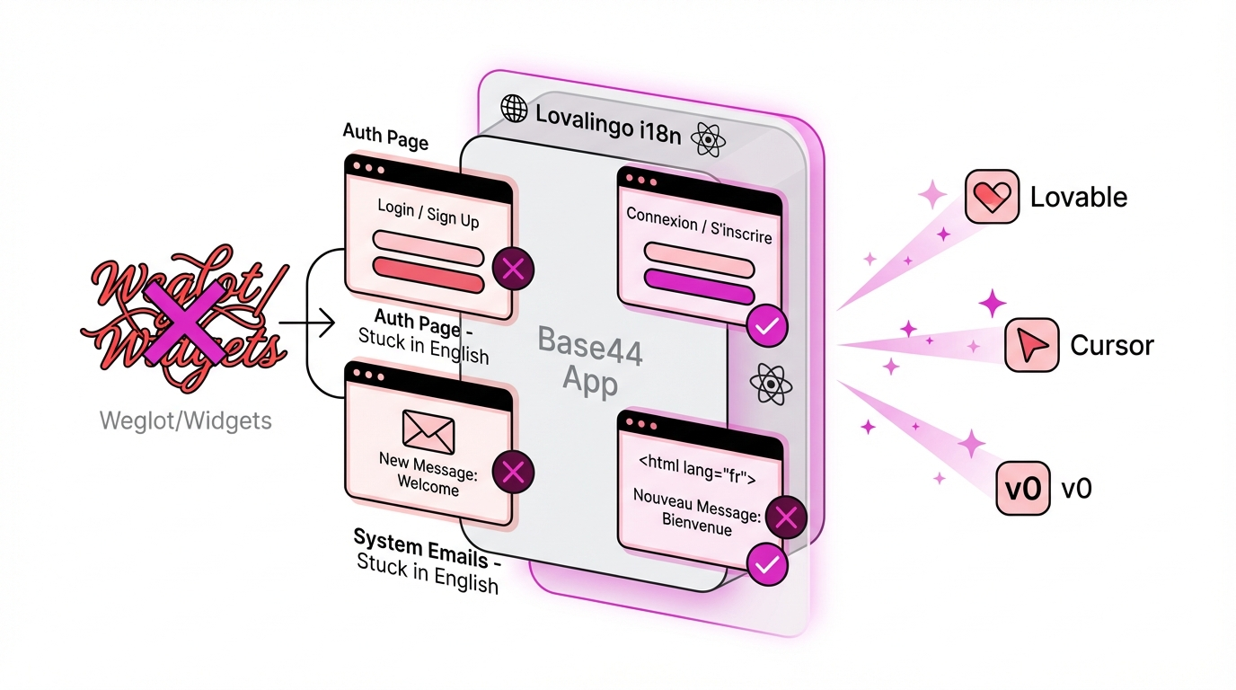 Base44 Translation: The Complete Guide to Multi-Language Apps — Lovalingo use case