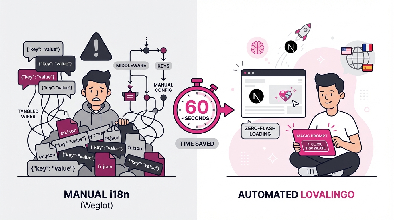 Next.js App Router i18n: Zero-Config Setup in 60 Seconds